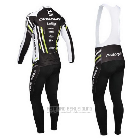 2013 Fahrradbekleidung Cannondale Shwarz Trikot Langarm und Tragerhose - zum Schließen ins Bild klicken